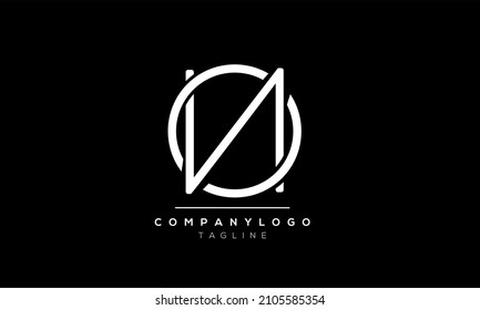 Plantilla de diseño de logotipo de vectores de letras abstractas en NO O N