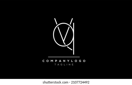 Abstract Letter Vector Logo Design Template YQ QY Y Q