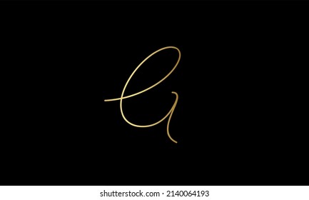 Abstrakter Brief Vector Logo Design Vorlage Signatur EG GE