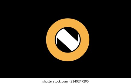 Abstract Letter Vector Logo NO ON Design Template Signature