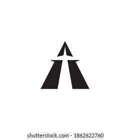 Abstract Letter A Vector Logo Template