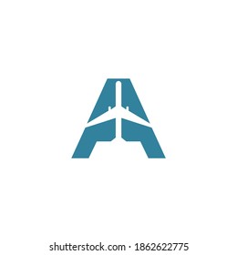Abstract Letter A Vector Logo Template