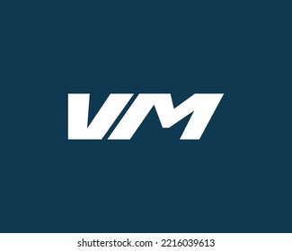 Abstract Letter VM Creative Logo Designs Template. VM Professional Letter Design Concept.