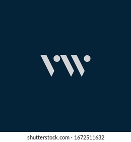 Abstract letter VW logo. This logo icon incorporate with abstract shape.