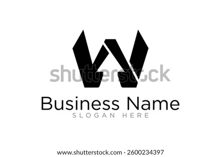 Abstract Letter W Arrow Vector Logo concept, Simple Arrow w logo designs concept.