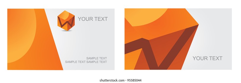 Abstract Letter W Icon Symbol Set EPS 8 vector, grouped for easy editing. No open shapes or paths.