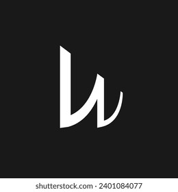 abstract letter W initial logo template