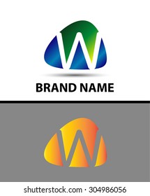 Abstract letter w logo
