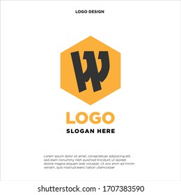 Abstrakte Buchstaben W Logo Design Vorlage. Farbiges kreatives Hexagon-Zeichen. Universelles Vektorillustration Symbol.