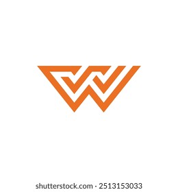 Abstract Letter W logo design vector template