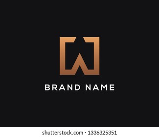 Abstract Letter W Logo Template Design