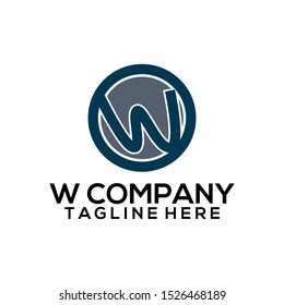 Abstract Letter W Logo Template Vector. Alphabet Logo Concept