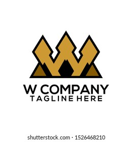 Abstract Letter W Logo Template Vector. Alphabet Logo Concept