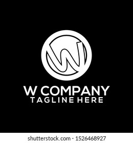 Abstract Letter W Logo Template Vector. Alphabet Logo Concept
