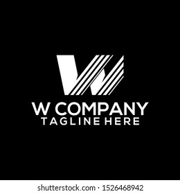 Abstract Letter W Logo Template Vector. Alphabet Logo Concept