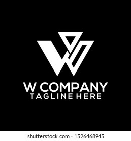 Abstract Letter W Logo Template Vector. Alphabet Logo Concept