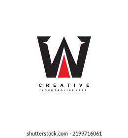 Abstract Letter W Logo. Letter W Logo Template Design. Letter W Icon. Suitable For Company Logos, Business Logos, Sports Logos, Technology, Product Marketing, E Sport, Etc.