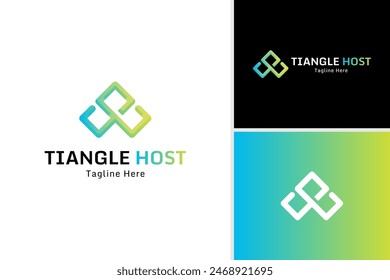Abstract letter W logo vector design. Hosted logo. Technology host design logo template