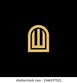 Abstract letter W vector logo icon design inspiration modern illustration. Alphabet emblem symbol logotype