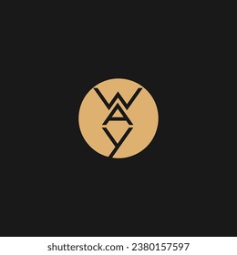 Abstract letter WAY logo, This logo incorporate with abstract typeface in the creative way,