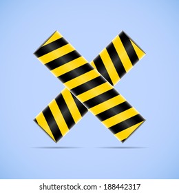 Abstract letter X.