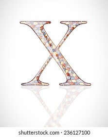 Abstract letter X.