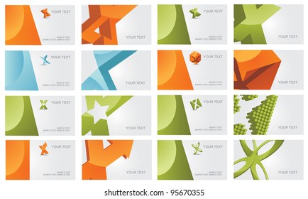 Abstract Letter X alphabet symbol icon business card set EPS 8 vector, grouped for easy editing. No open shapes or paths.