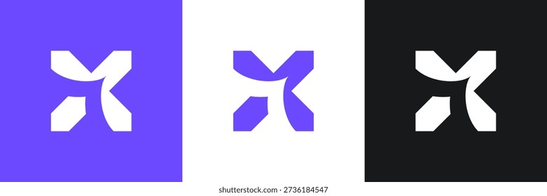 Abstract letter X arrow logo design template. Modern logo usable for business, financial and logistics.