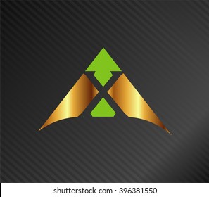 Abstract letter X icon
