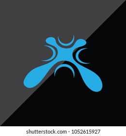 Abstract Letter X logo