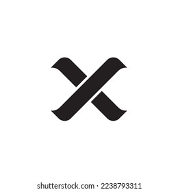 abstract letter X logo deisgn concept isolated on white background. vector illustration.