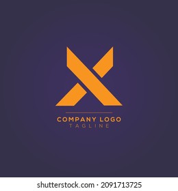 Diseño del logotipo de la letra abstracta X. Plantilla de diseño de emblema Mínimo Creativo y Premium. Símbolo gráfico de alfabeto para empresas.