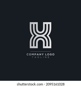 Abstract letter X logo design. Creative, Premium Minimal emblem design template. Graphic Alphabet Symbol for Corporate.