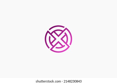 Abstract Letter X Logo Design Vector Template