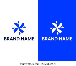 Abstract letter x logo design vector icon