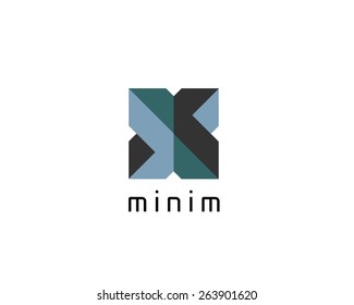 Abstract letter X logo design template. Arrow creative sign. Universal vector icon.