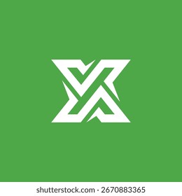 Abstrakter Buchstabe X Logo-Design, Vektorvorlage