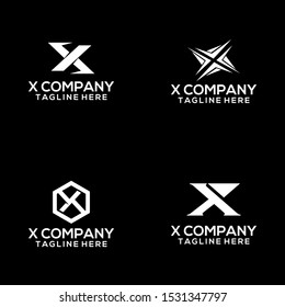 Abstract Letter X Logo Template Vector. Alphabet Logo Concept
