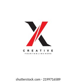 Abstract Letter X Logo. Letter X Logo Template Design. Letter X Icon. Suitable For Company Logos, Business Logos, Sports Logos, Technology, Product Marketing, E Sport Etc.