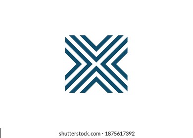 abstract letter x logo vector