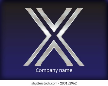 Abstract letter X logo.Alphabet logo design.Vector template.