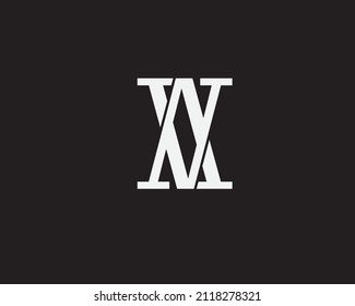 Abstract letter A or X or V logo design,  eps10 isolated