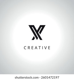Abstract Letter XV VX Monogram Logo Template With Vector Eps.
