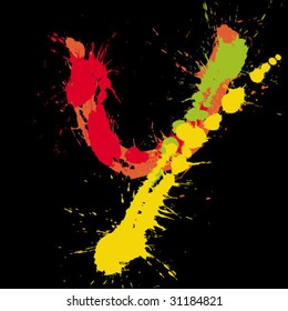 Abstract letter Y