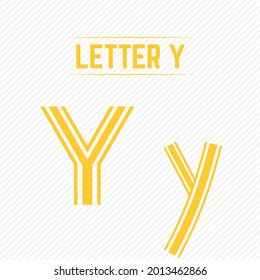 Abstract Letter Y With Creative Design