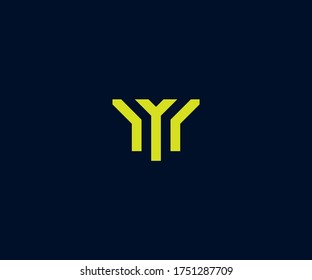 Abstract letter Y logo design vector template