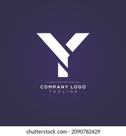 Abstract letter Y logo design. Creative, Premium Minimal emblem design template. Graphic Alphabet Symbol for Corporate.