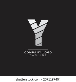 Abstract letter Y logo design. Creative, Premium Minimal emblem design template. Graphic Alphabet Symbol for Corporate.