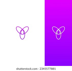 Abstract letter Y logo design. Simple application icon.