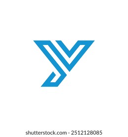 Abstract Letter Y logo design vector template